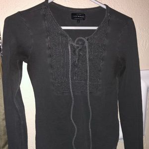 Lucky brand grey cotton shirt